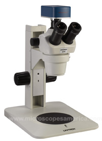 Unitron Trinocular Zoom Stereo Microscope 13230 on Plain Focusing Stand
